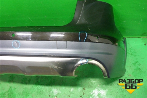 Бампер задний (с юбкой под парктроник) (4G9807511AL) для Audi A6 (C7) Allroad Quattro с 2012-2019г (А6)