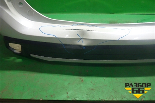 Бампер задний (после 2015г до 2018г с накладкой) (6410C798ZZ) для Mitsubishi Outlander с 2012-2024г (Аутлендер)