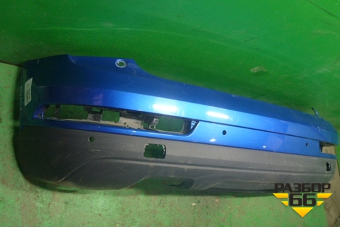 Бампер задний (после 2014г под парктроник) (8U0807385C) для Audi Q3 с 2011-2018г (Ку 3)