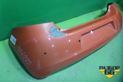 Бампер задний (под парктроник) (521590D130) для Toyota Yaris с 2005-2011г