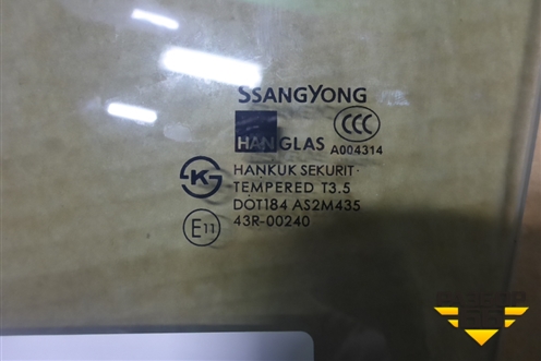 Стекло двери передней левой для Ssang Yong Actyon Sport с 2012 (Актион Спорт)