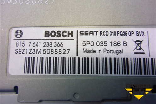 Магнитола (5P0035186B) для Seat Leon с 2005-2013г