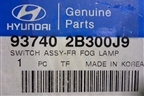 Кнопка включения ПТФ (передних новая) (937402B300J9) для Hyundai Santa Fe с 2000-2012г (Classic) (Санта Фе)