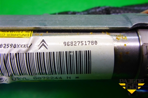 Подушка безопасности боковая шторка правая (универсал) (9682751780) для Citroen C5 с 2008г (С5)