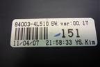 Щиток приборов МКПП (940034L510) для Hyundai Solaris с 2010-2016г