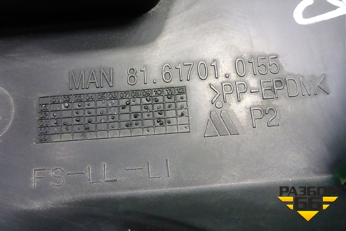 Накладка на торпедо  (боковая левая) (81617010155) для MAN  TGA 4-Series  с 2000-2008г