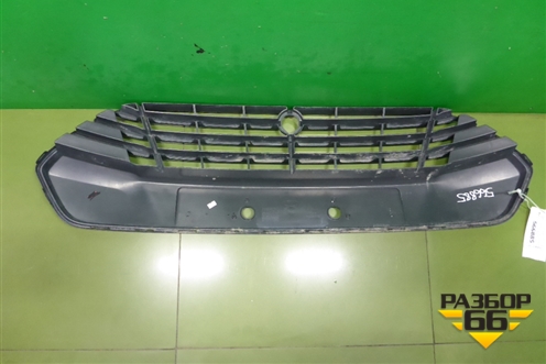 Решетка в передний бампер центральная (BK2117B968ABW) для Ford Tourneo Custom с 2014г