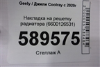 Накладка на решетку радиатора (6600126531) для Geely Coolray с 2019-2025г