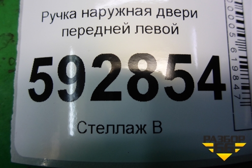 Ручка наружная двери передней левой для Peugeot Partner с 2002-2010г (Партнер)