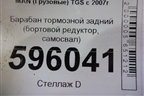 Барабан тормозной задний (бортовой редуктор, самосвал) для MAN  TGS с 2007г
