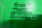 Стекло двери передней правой для Hyundai Santa Fe с 2000-2012г (Classic) (Санта Фе)