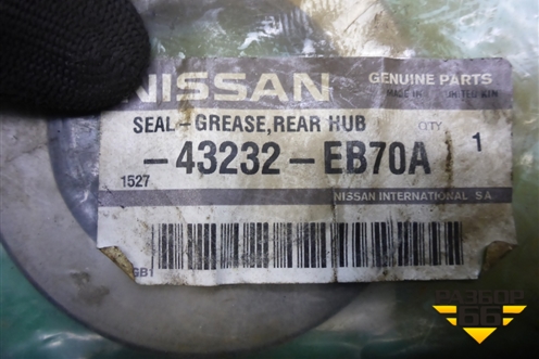 Сальник полуоси заднего моста (43232EB70A) для Nissan Navara (D40) с 2005-2015г