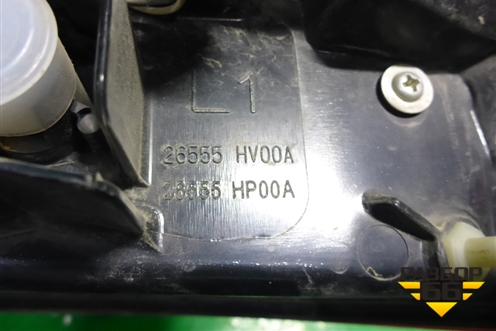 Фонарь задний наружный левый (после 2019г) (26555HV00A) для Nissan Qashqai (J11E) с 2013г (Кашкай)