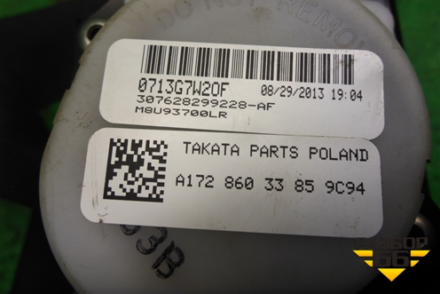 Ремень безопасности передний левый (A1728603385) для Mercedes Benz SLK R172 с 2010-2016г (СЛК)