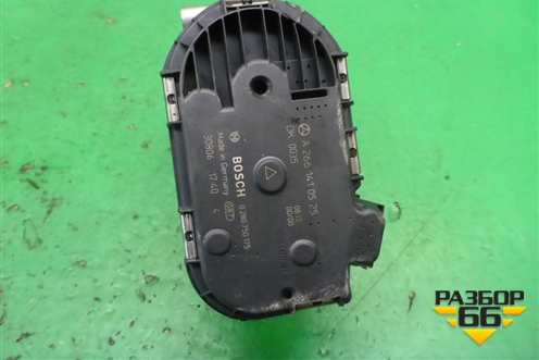 Заслонка дроссельная электрическая  (1.8л 27186130) (A2661410525) для Mercedes Benz SLK R172 с 2010-2016г (СЛК)