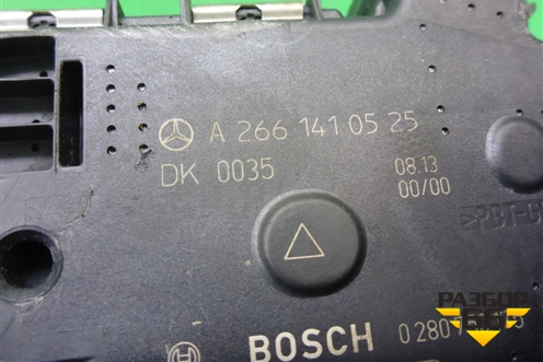 Заслонка дроссельная электрическая  (1.8л 27186130) (A2661410525) для Mercedes Benz SLK R172 с 2010-2016г (СЛК)