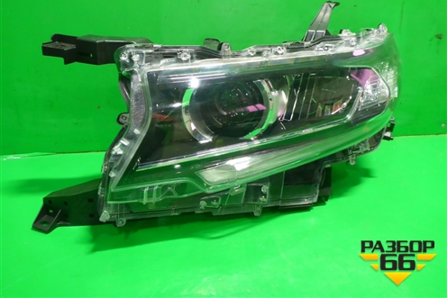 Фара левая (после 2017г LED без блока) (8118560N20) для Toyota Land Cruiser Prado(150) с 2009г