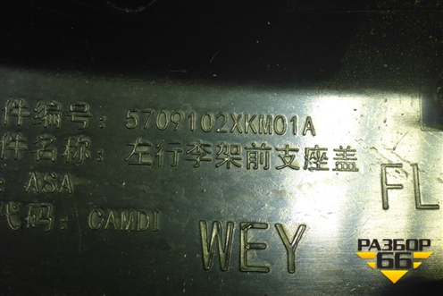 Накладка рейлинга левого (5709102XKM01A) для Tank 300 с 2021-2025г
