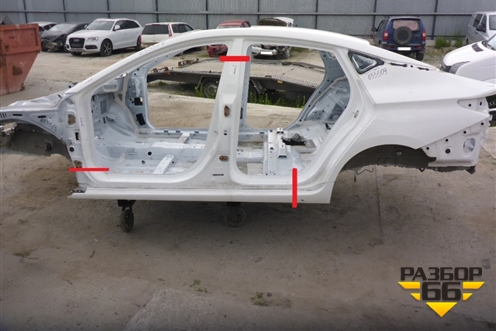 Порог со стойкой левый для JAC J7 с 2020-2025г