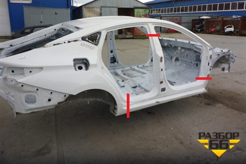 Порог со стойкой правый для JAC J7 с 2020-2025г