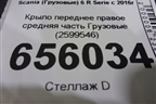 Крыло переднее правое средняя часть  (2599546) для Scania  6 R Series с 2016г