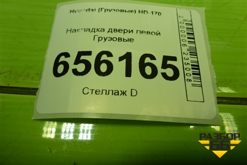 Накладка двери левой  (812517C000) для Hyundai  HD-170 с 2004г