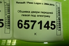 Обшивка двери передней левой под электрику (809011445R) для Renault Logan с 2004-2015г