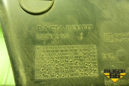 Обшивка стойки задняя верхняя левая (8200212994) для Renault Logan с 2004-2015г