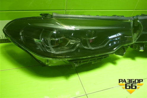 Фара L+R комплект (до 2020г Full Led Shadow с блоками) (8499121,8499122) (84991218499122) для BMW 5-серия G30 с 2017г