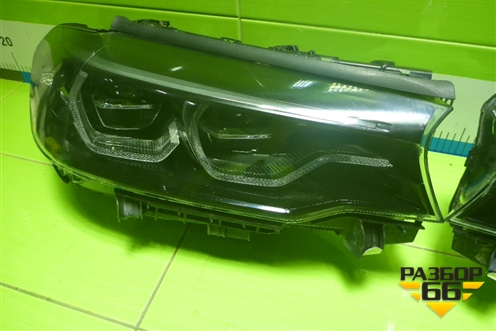Фара L+R комплект (до 2020г Full Led Shadow с блоками) (8499121,8499122) (84991218499122) для BMW 5-серия G30 с 2017г