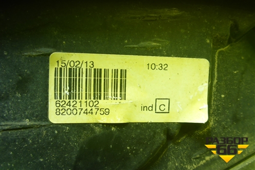Фонарь задний правый (после 2009г) (8200744759) для Renault Logan с 2004-2015г (Логан)