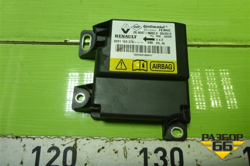 Блок управления AIR BAG (8201163278) для Renault Logan с 2004-2015г (Логан)