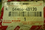 Колодки тормозные задние (новые) (0446648120) для Toyota Highlander с 2007-2013г (Хайлендер) Колодки тормозные задние (новые) (0446648120) для Toyota Highlander с 2007-2013г (Хайлендер)