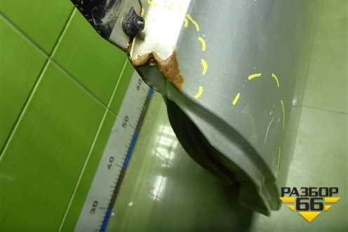 Дверь задняя левая (0K2NC73020) для Kia Spectra с 2001г (Спектра)