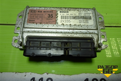 Блок управления двигателем (1.6л S6D) (391102X335) для Kia Spectra с 2001г (Спектра)