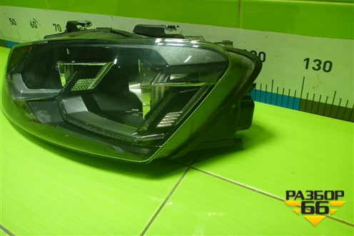 Фара левая (после 2015г Full Led без блока) (6C1941035) для Volkswagen Polo (седан) с 2010г (Поло)