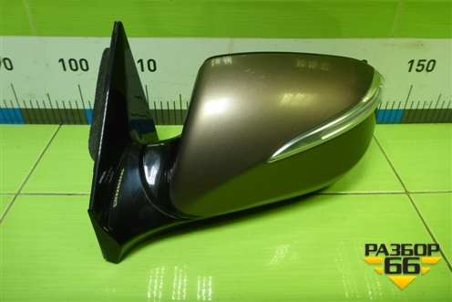 Зеркало левое электрическое (10 контактов) (876102W021) для Hyundai Santa Fe с 2012-2018г (Санта Фе)