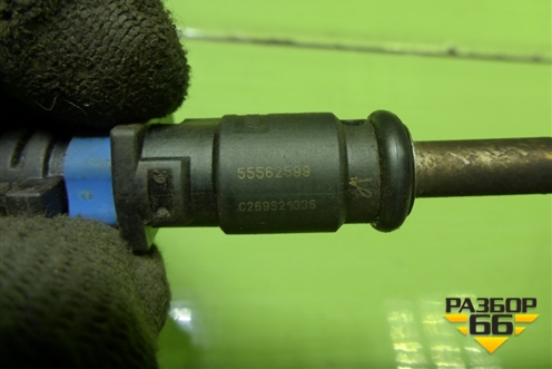 Форсунка инжекторная электрическая (1.6л F16D4) (55562599) для Chevrolet Aveo (Т300) с 2011г (Авео Т300)