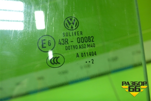 Стекло двери задней левой (универсал) для Volkswagen Passat (В7) с 2011-2014г (Пассат Б7)