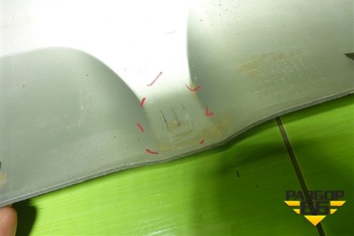 Накладка заднего бампера (до 2020г X-Line) (H086665500) для Kia Rio с 2017г (Рио 4)