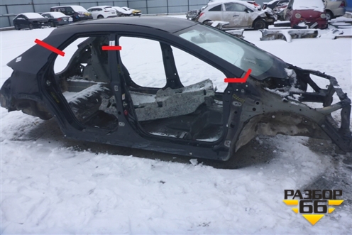 Крыша (с панорамным стеклом 5ти дверный кузов) для Honda Civic 5D с 2005-2011г (Цивик)