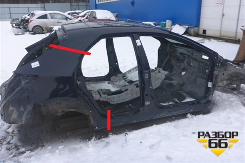 Крыло заднее правое (5ти дверный кузов) для Honda Civic 5D с 2005-2011г (Цивик)