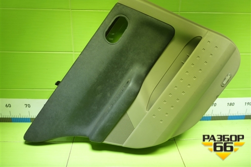 Обшивка двери задней левой под электрику (со шторкой седан) (156016642) для Renault Megane 2 с 2002-2009г (Меган)