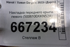 Накладка переднего крыла левого (5006100XKN52A) для Haval Dargo с 2022г (Дарго)
