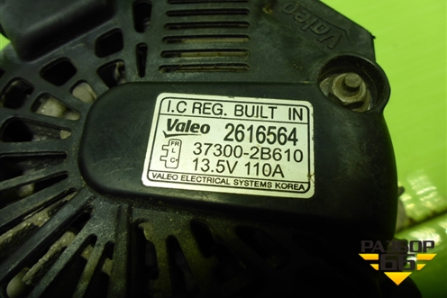 Генератор (1.6л G4FC) (373002B610) для Hyundai Solaris с 2010-2016г (Солярис)