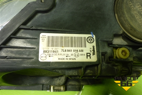 Фара правая (до 2006г ксенон с блоком и лампой) (7L6941016AM) для Volkswagen Touareg c 2002-2010г (Туарег)