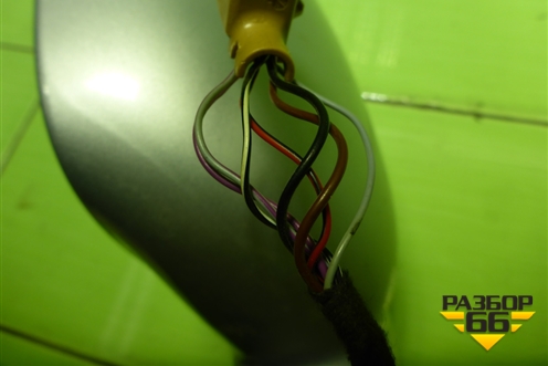 Зеркало левое электрическое (7 контактов до 2006г) для Volkswagen Touareg c 2002-2010г (Туарег)