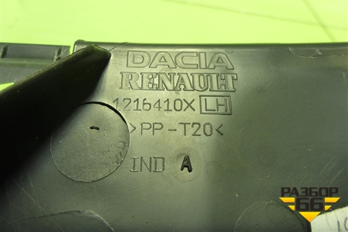 Решетка стеклоочистителей левая (1216410X) для Nissan Terrano с 2014г (Терано)