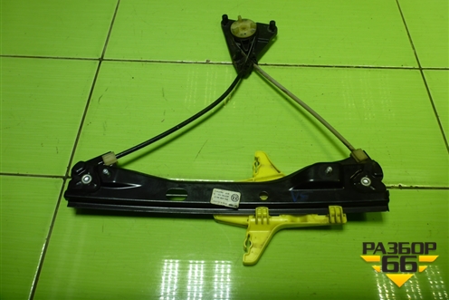 Стеклоподъёмник электрический задний левый (без моторчика) (6RU839461E) для Volkswagen Polo (седан) с 2010г (Поло)