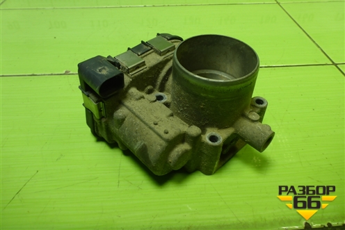 Заслонка дроссельная электрическая (1.6л CWV) (03F133062B) для Volkswagen Polo (седан) с 2010г (Поло)